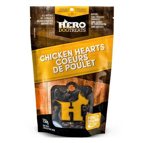 Dehydrated Dog Treat - Chicken Heart - 150 g bag - J & J Pet Club - Hero Dog Treats