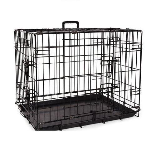 Deluxe Dog Crate - Foldable Double Doors - J & J Pet Club - BUD'Z