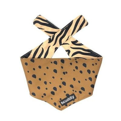 Dog Bandana - Chill Cheetah / Zebra - J & J Pet Club - Bcuddly