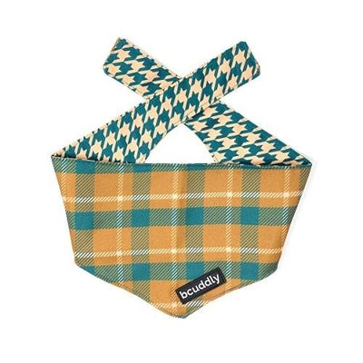 Dog Bandana - Cozy Plaid / Herring Bone - J & J Pet Club - Bcuddly