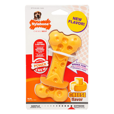 Dog Chew Toy - Power Chew - DuraChew (Cheese Flavor) - J & J Pet Club - Nylabone