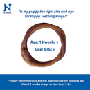 Dog Dental Treat - Puppy Teething Rings - Chicken Flavor - 6 cts - J & J Pet Club - N-BONE