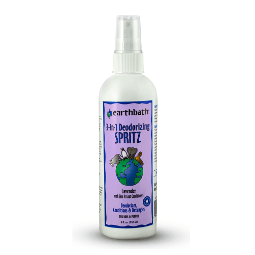 Dog Grooming Spray, 3-in-1 Deodorizing Spritz (Lavender), 8 fl oz - J & J Pet Club - Earthbath