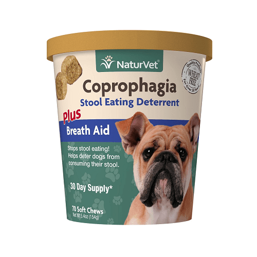Dog Supplement - Coprophagia Stool Eating Deterrent Soft Chews (Plus Breath Aid) - J & J Pet Club - Naturvet