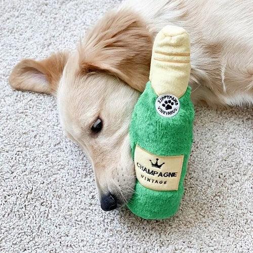 Dog Toy - Happy Hour Crusherz - Champagne - J & J Pet Club - ZippyPaws