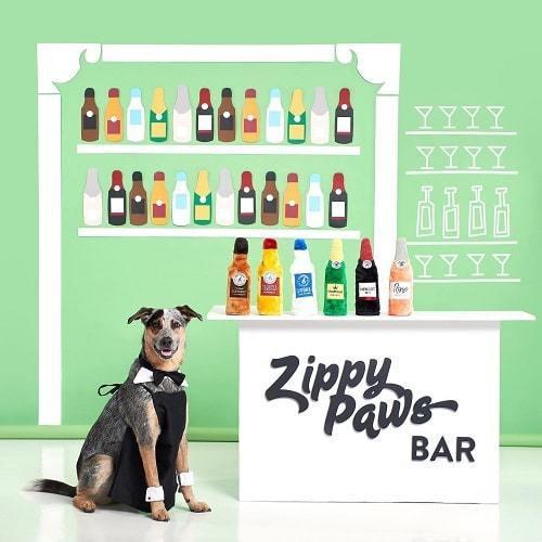 Dog Toy - Happy Hour Crusherz - Red Wine - J & J Pet Club - ZippyPaws
