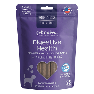 Dog Treat - Digestive Health Dental Chew Sticks - J & J Pet Club - Get Naked