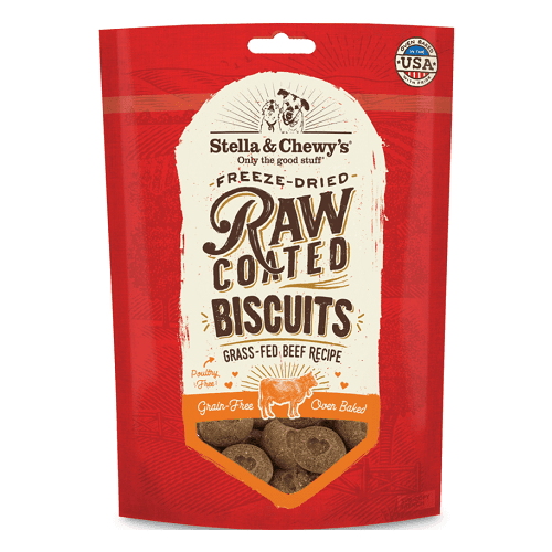 Dog Treat - Raw Coated Biscuits - Beef - 9 oz - J & J Pet Club - Stella & Chewy's