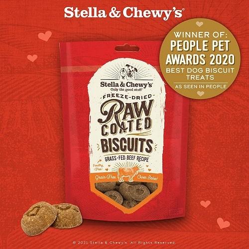Dog Treat - Raw Coated Biscuits - Lamb - 9 oz - J & J Pet Club - Stella & Chewy's