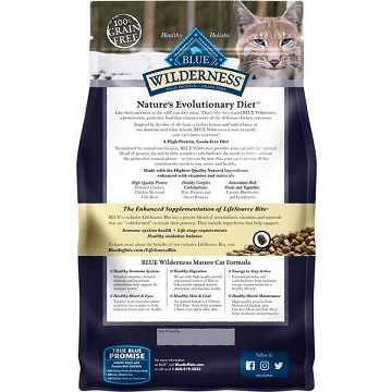 Dry Adult Cat Food - BLUE Wilderness - Dry Adult Cat Food - Grain Free Chicken Recipe - J & J Pet Club - Blue Buffalo