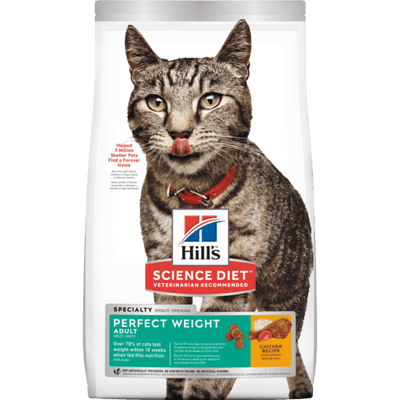 Dry Cat Food - Adult - Perfect Weight - Chicken Recipe - J & J Pet Club - Hill's Science Diet