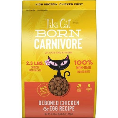 Dry Cat Food - BORN CARNIVORE - Deboned Chicken & Egg - J & J Pet Club