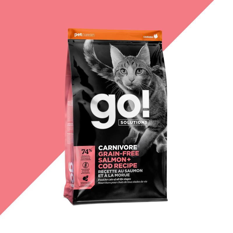 Dry Cat Food - CARNIVORE - Grain Free Salmon + Cod Recipe - J & J Pet Club - GO!