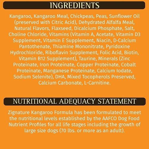 Dry Dog Food - Original - Limited Ingredient - Kangaroo - J & J Pet Club - Zignature
