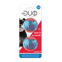 Duo Ball Dog Toy with Flashing LED - Small - 2 pack - 5 cm (2 in) - J & J Pet Club - Zeus