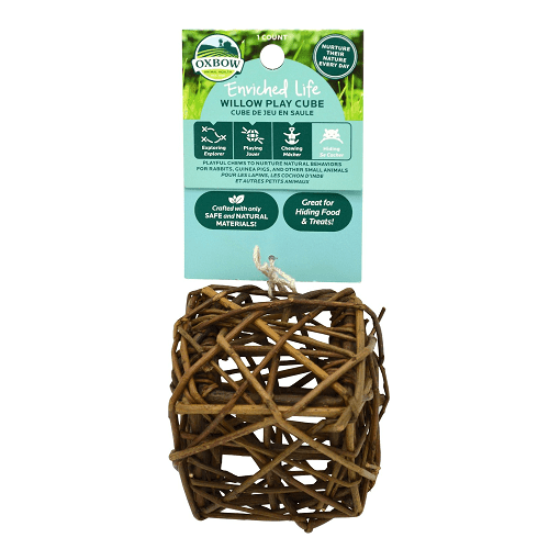Enriched Life - Willow Play Cube - J & J Pet Club - Oxbow