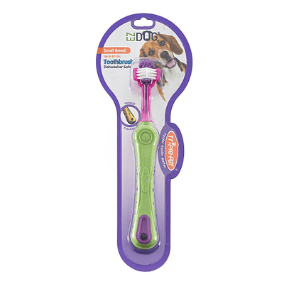 EZ Dog Toothbrush for Small Breeds Dog - J & J Pet Club - Triple Pet