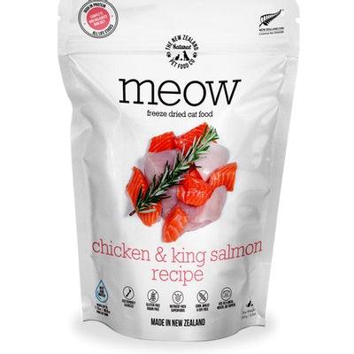 Freeze Dried Cat Food - Chicken & King Salmon - J & J Pet Club - Meow