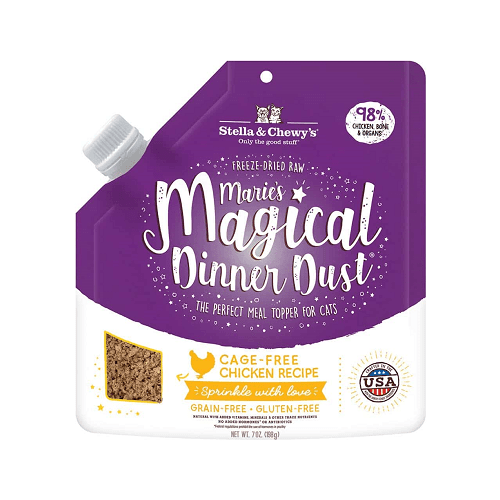 Freeze Dried Cat Meal Mixer - Marie’s Magical Dinner Dust - Chicken - 7 oz - J & J Pet Club - Stella & Chewy's