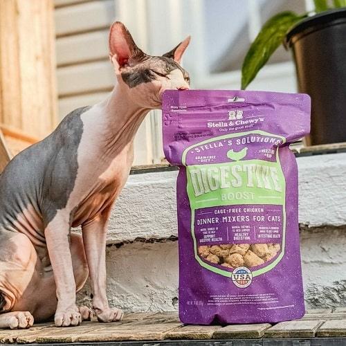 Freeze Dried Cat Meal Mixer - Solutions - Digestive Boost - Chicken Dinner Morsels - 7.5 oz - J & J Pet Club - Stella & Chewy's