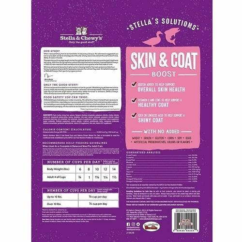 Freeze Dried Cat Meal Mixer - Solutions - Skin & Coat Boost - Duck & Slamon Dinner Morsels - 7.5 oz - J & J Pet Club - Stella & Chewy's