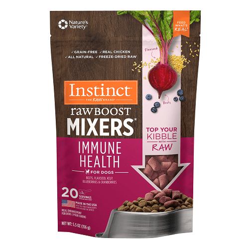 Freeze Dried Dog Food Topper - Raw Boost Mixers - Immune Health - J & J Pet Club - Instinct