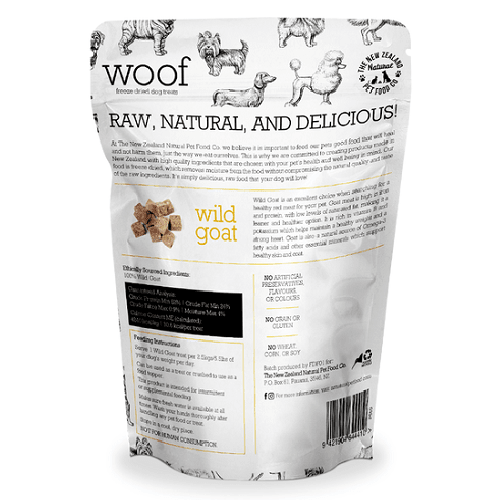 Freeze Dried Dog Treat - Wild Goat - 50 g / 1.75 oz - J & J Pet Club - WOOF