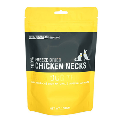 Freeze Dried Pet Treats - Chicken Necks - 100 g - J & J Pet Club - FREEZE DRIED AUSTRALIA