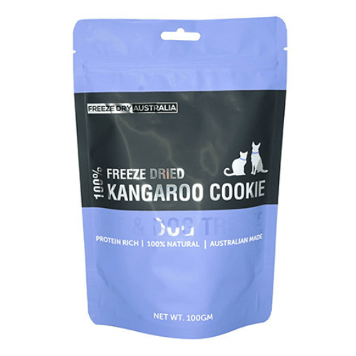 Freeze Dried Pet Treats - Kangaroo Cookie - 100 g - J & J Pet Club