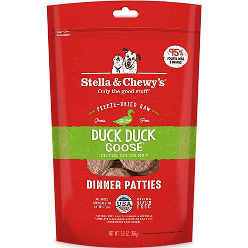 Freeze Dried Raw Dog Food - Duck Dinner Patties - J & J Pet Club - Stella & Chewy's