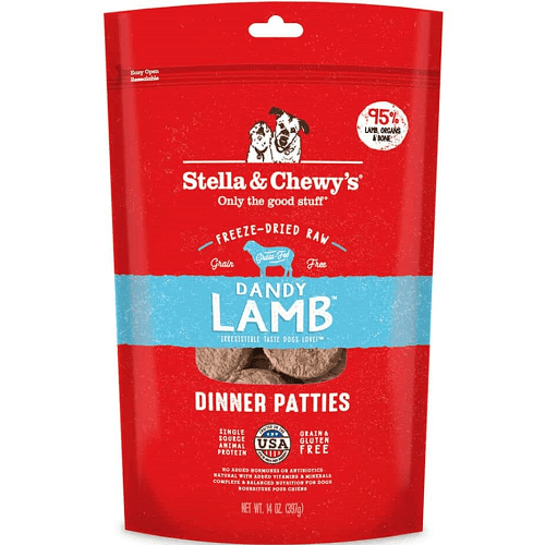 Freeze Dried Raw Dog Food - Lamb Dinner Patties - J & J Pet Club - Stella & Chewy's