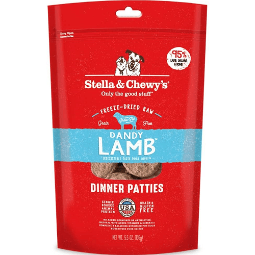 Freeze Dried Raw Dog Food - Lamb Dinner Patties - J & J Pet Club - Stella & Chewy's