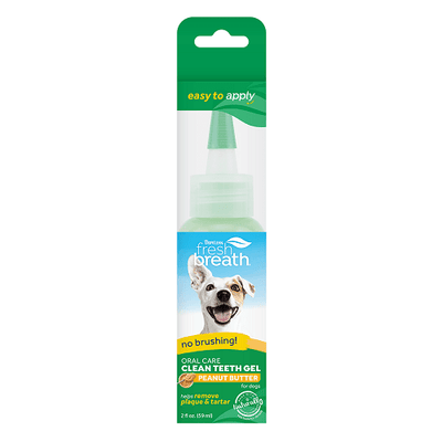 FRESH BREATH - Oral Care Gel For Dogs (Peanut Butter Flavored) - 2 oz - J & J Pet Club - TropiClean
