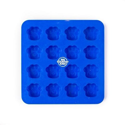 FROZEN TREAT MOLD - Paw Shape - Small Blue - J & J Pet Club - Big Country Raw