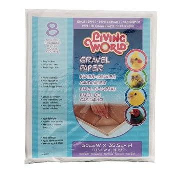 Gravel Paper - Small - 8 pack - 30 cm x 35.5 cm - J & J Pet Club - Living World