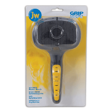 Gripsoft, Dog Self-Cleaning Slicker Brush - J & J Pet Club - JW Pet