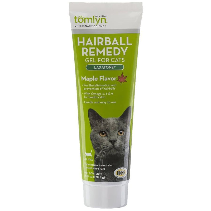 Hairball Remedy Gel Laxatone - Maple Flavor - 4.25 oz - J & J Pet Club - Tomlyn