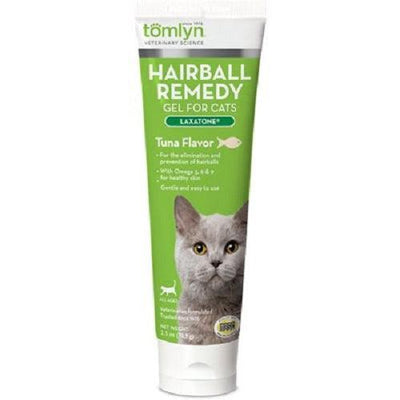 Hairball Remedy Gel Laxatone - Tuna Flavor - 4.25 oz - J & J Pet Club - Tomlyn