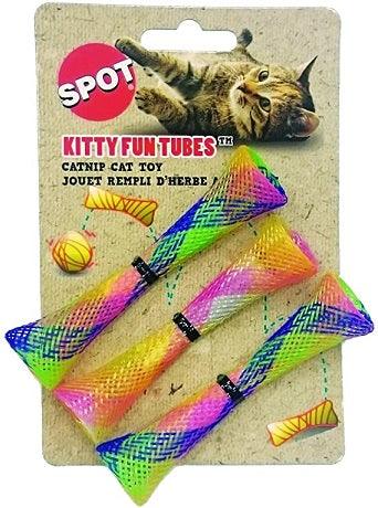 Kitty Fun Tubes - Catnip Cat Toys - 3 pc - J & J Pet Club - Spot