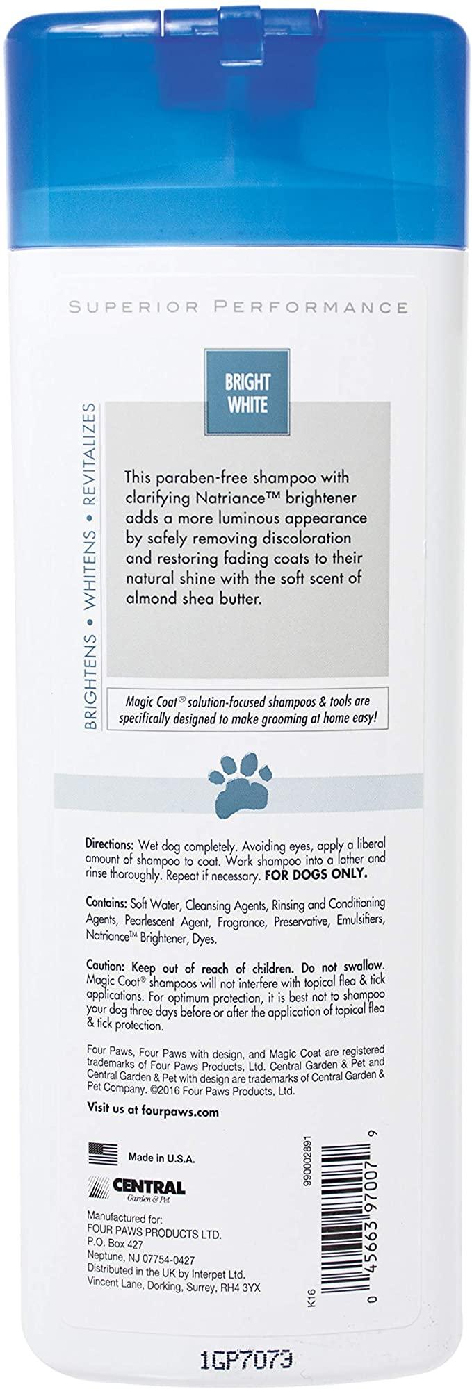 Magic Coat - Bright White Shampoo for Dogs - 16 oz - J & J Pet Club - Four Paws