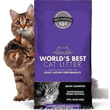 MULTIPLE CAT - Lavender Scented Clumping Litter - J & J Pet Club - World's Best Cat Litter