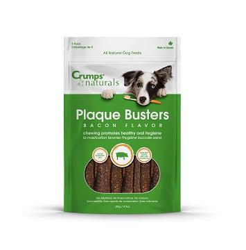 Natural Dog Treat - Plaque Busters Bacon Dental Sticks - J & J Pet Club - Crump's Naturals