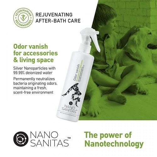 Odor Vanish - For Pet Accessories and Living Space - 250 ml - J & J Pet Club - NANO SANITAS