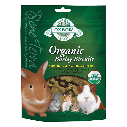 Organic - Small Animal Treat - Barley Biscuits - 75 g - J & J Pet Club - Oxbow