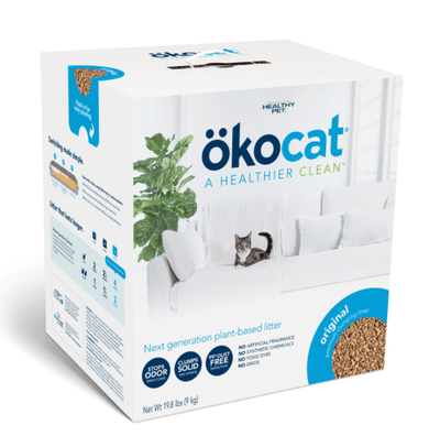 Original Premium Clumping Wood Cat Litter - J & J Pet Club - Okocat