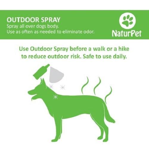 Outdoor Spray For Dogs - 240 ml - J & J Pet Club - NaturPet