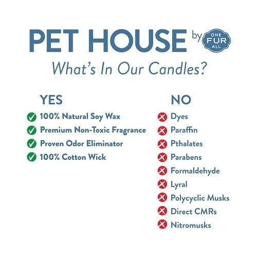 Pet House - 100% Natural Soy Wax Candle - Vanilla Sandalwood - Large 8.5 oz - J & J Pet Club - Pet House