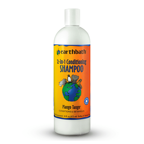 Pet Shampoo, 2-in-1 Conditioning Shampoo (Mango Tango), 16 fl oz - J & J Pet Club - Earthbath