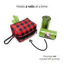 Poop Bag Holder - Red Plaid - J & J Pet Club - Bcuddly