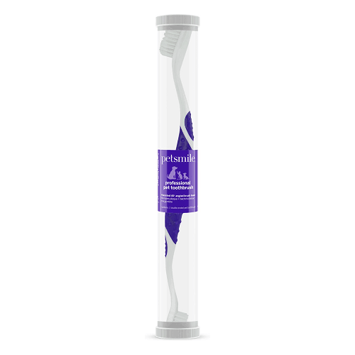 Professional Pet Toothbrush, Patented 45° Dual-Ended Brush Head - J & J Pet Club - Petsmile
